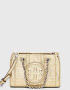 Tory Burch Кожена чанта Fleming Soft Metallic