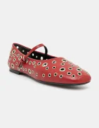 Tory Burch Кожени балеринки Eyelet Mary Jane Ballet