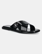 Tory Burch Кожени чехли T Lock Cross Band Slide