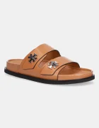 Tory Burch Кожени чехли T Lock Sport Slide