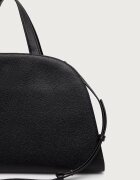 Tory Burch шопинг чанта дамска от кожа Romy черна 179990