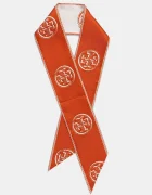 Tory Burch Тънък шал с коприна Medallion