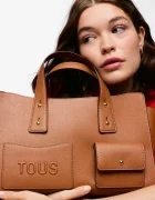 TOUS чанта tote дамска от имитация на кожа кафява 2002437844