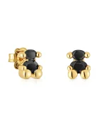 TOUS Позлатени сребърни обици Bold Bear Gem 1004226800