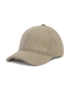 TOUS Вълнена шапка с козирка TEXTIL в бежово с изчистен дизайн 2002138543