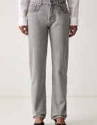 Trussardi дънки straight дамски сиви P4429500442N