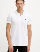 Trussardi Памучна тениска с яка