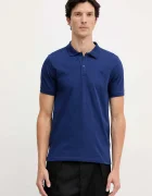 Trussardi Памучна тениска с яка