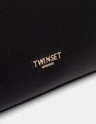 Twinset чанта дамска от имитация на кожа черна 262TB7034