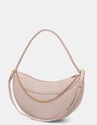 Twinset чанта тип хобо дамска от имитация на кожа бежова 261TD8014