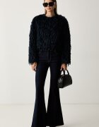 Twinset дънки flare дамски тъмносини 262TP2900