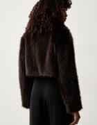 Twinset късо яке дамско кафяво 262TT2030