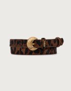 Twinset колан дамски от кожа кафяв 262TA4230