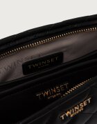 Twinset комплект козметични чантички от имитация на кожа черни 262TH7042