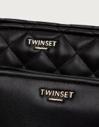 Twinset комплект козметични чантички от имитация на кожа черни 262TH7042