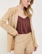 Twinset Ленен къс панталон