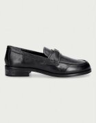 Twinset лоуфъри дамски от кожа черни 262TCP020