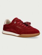 Twinset маратонки дамски от велур червени 262TCP090