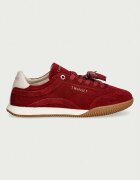 Twinset маратонки дамски от велур червени 262TCP090