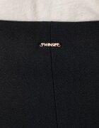 Twinset панталон slim fit дамски черен с висока талия 262TT2330