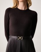 Twinset плисирана рокля кафява 262TT3430