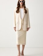 Twinset пола от дантела бежова 262LI2NGG