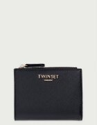 Twinset портфейл от имитация на кожа черен 262TL8033