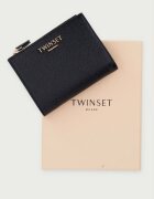 Twinset портфейл от имитация на кожа черен 262TL8033