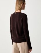 Twinset пуловер дамски от вълна кафяв 262AP3021