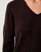 Twinset пуловер дамски от вълна кафяв 262AP3021