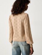 Twinset пуловер дамски с добавен кашмир кафяв 262TP3022