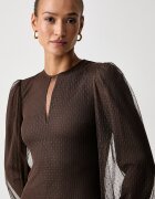 Twinset разкроена рокля кафява 262TP2215