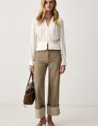 Twinset риза дамска бежова 262TP2434
