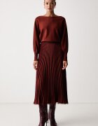 Twinset рокля бордо с изчистена шарка 262TP3250