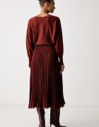 Twinset рокля бордо с изчистена шарка 262TP3250