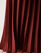 Twinset рокля бордо с изчистена шарка 262TP3250
