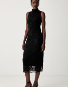 Twinset рокля черна с изчистена шарка 262AP2256
