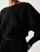 Twinset рокля черна с изчистена шарка 262TP3250