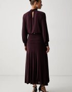 Twinset рокля драпирана с вискоза бордо 262TF2061