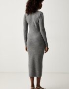Twinset рокля с добавена вълна сива 262AP3281