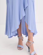 Twinset рокля синя с изчистена шарка 261TP2072