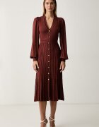 Twinset рокля тип пуловер кафява 262TP3082