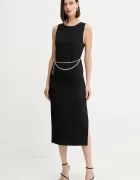 Twinset Рокля в черно къса със стандартна кройка 252TP2300