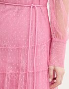 Twinset Рокля в розово дълга разкроена 261TP2770