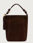 Twinset шопинг чанта дамска от кожа кафява 262TD8230