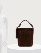 Twinset шопинг чанта дамска от кожа кафява 262TD8230