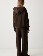 Twinset спортен комплект анцуг дамски от памук кафяв 262TP272B