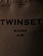 Twinset спортен комплект анцуг дамски от памук кафяв 262TP272B