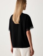 Twinset тениска от памук черна 262TP2304