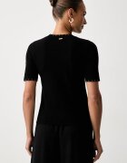 Twinset тениска тип пуловер дамска с вискоза черна 262TP3097